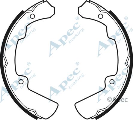APEC BRAKING Комплект тормозных колодок SHU457